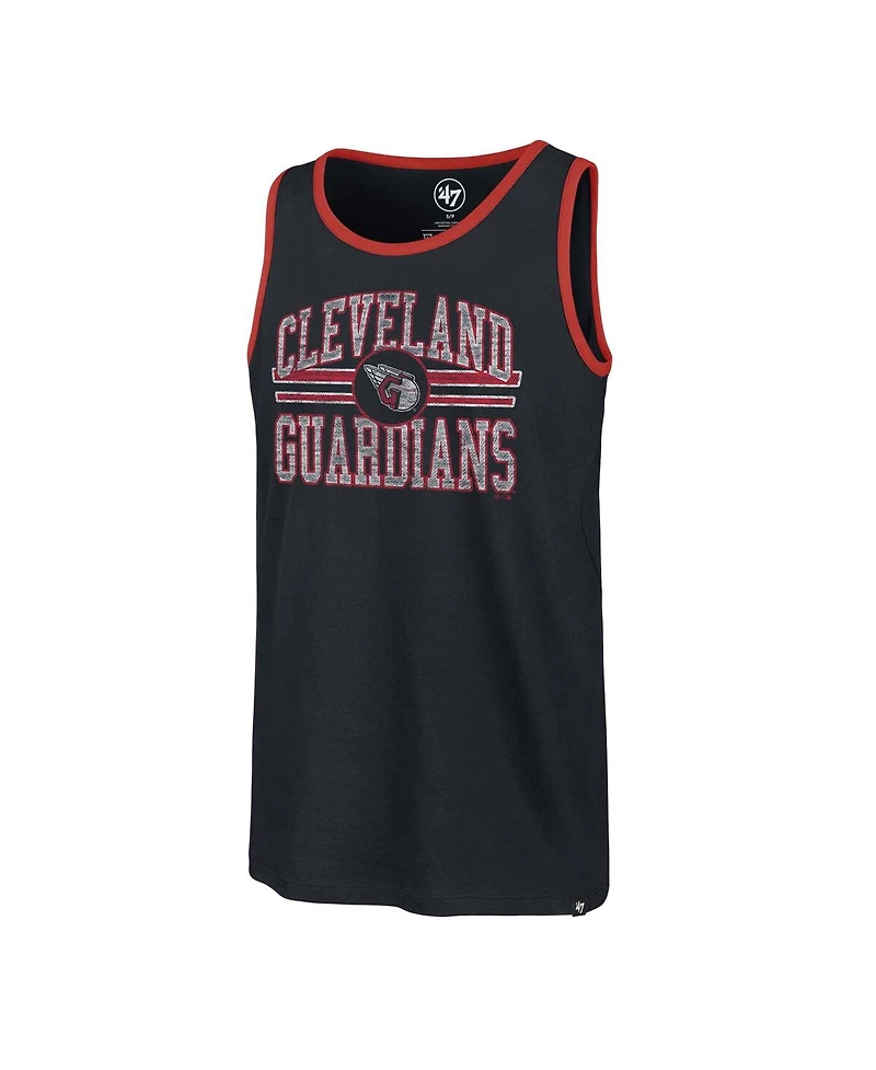 Men's '47 Brand Navy Cleveland Guardians Winger Franklin Tank Top