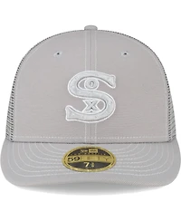 Men's New Era Gray Chicago White Sox 2023 On-Field Batting Practice Low Profile 59FIFTY Fitted Hat