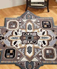 Closeout Lr Home Super Shape50922 Novelty Area Rug