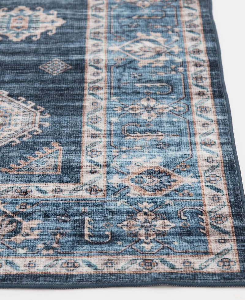 Mink Home Velvet Touch Washable Raq-001 7'6" x 9'6" Area Rug
