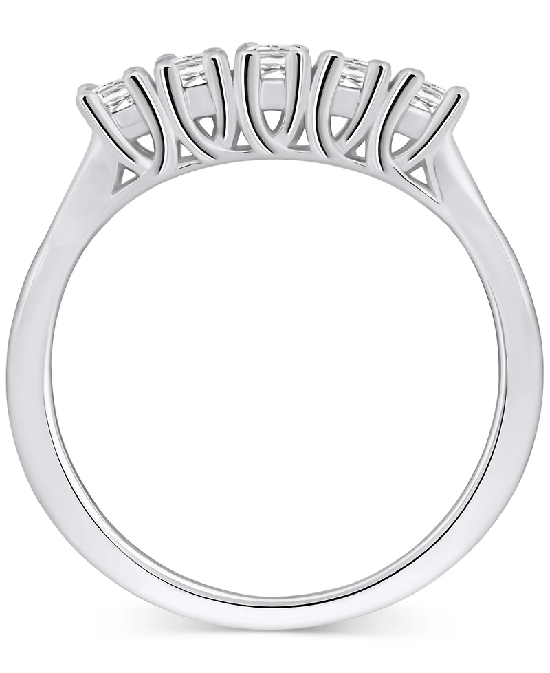 Diamond Five Stone Wedding Band (1/2 ct. t.w.) 14k Gold