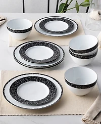 Noritake Rill 12-Piece Dinnerware Set, Service for 4