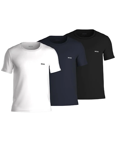 Boss by Hugo Men's 3-Pack Classic Logo-Print Cotton T-Shirts