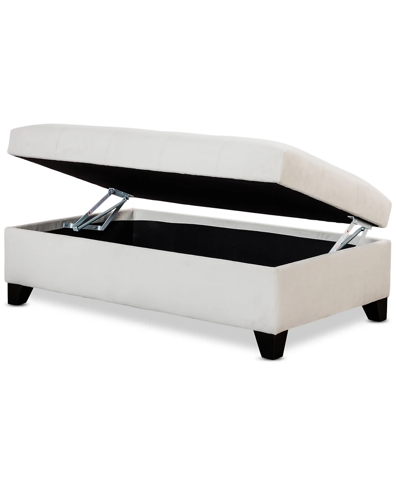 Closeout! Kallison 53" Fabric Storage Ottoman, Created for Macy's