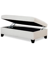 Closeout! Kallison 53" Fabric Storage Ottoman, Created for Macy's