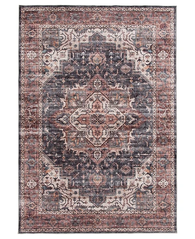 Mink Home Velvet Touch Washable Chan-001 5' x 7' Area Rug