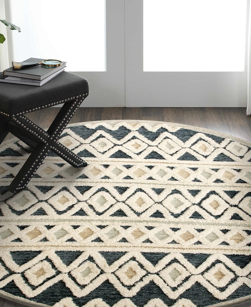 Closeout! Lr Home Sweet SINUO54111 4' x 4' Round Area Rug