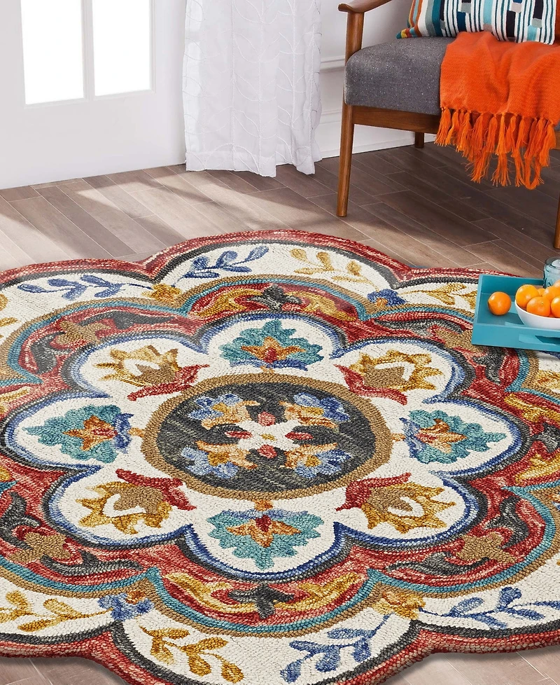 Lr Home Sweet Sinuo-108 4' x 4' Round Area Rug