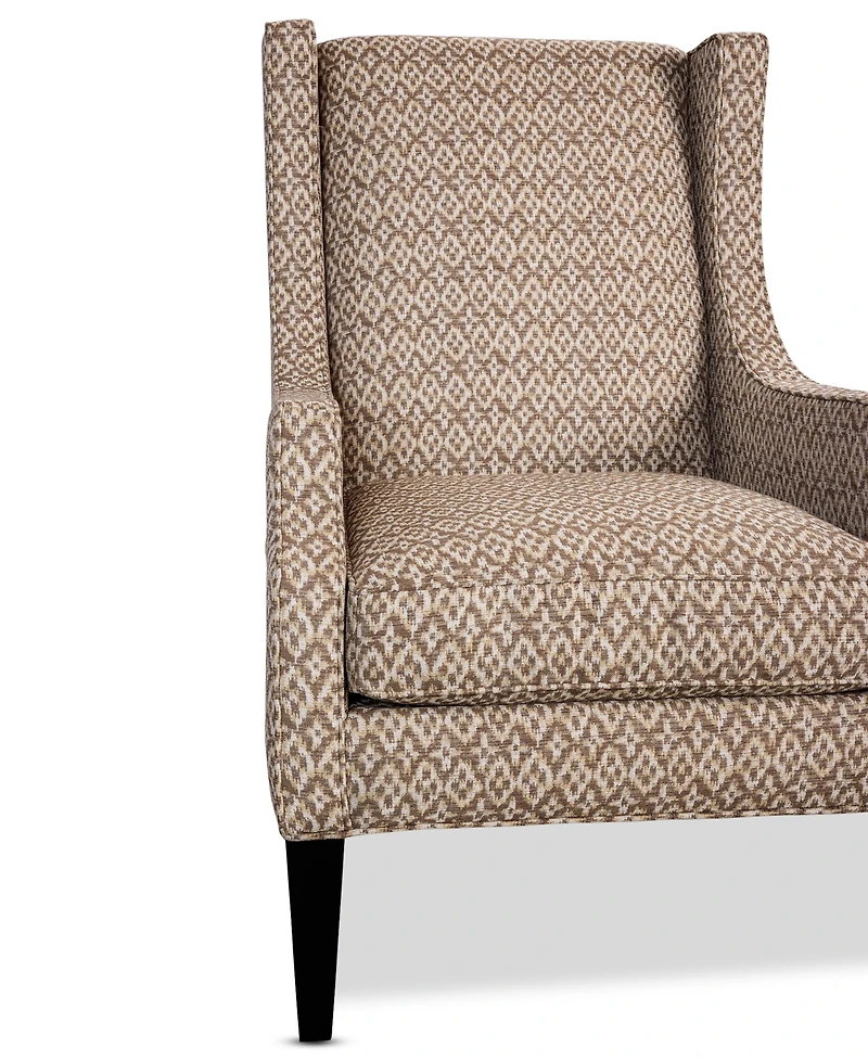 Closeout! Kallison Fabric Wing Chair, Created for Macy's