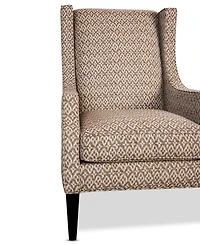 Closeout! Kallison Fabric Wing Chair, Created for Macy's