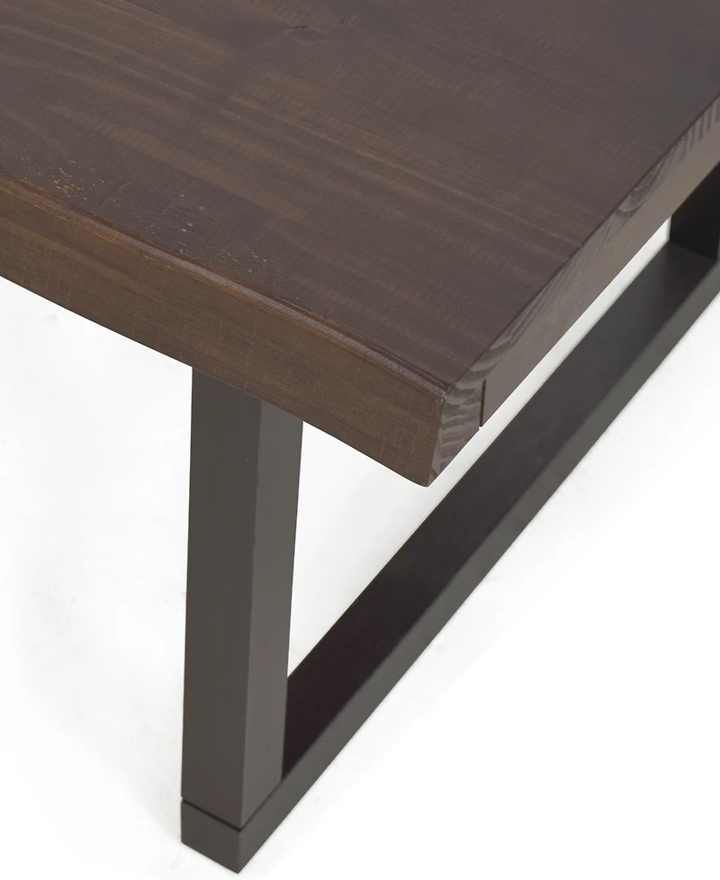 Closeout Steve Silver Jennings 48" Solid Wood Live Edge Cocktail Table