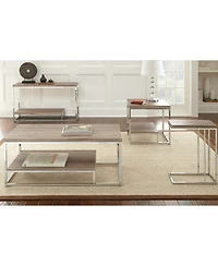 Steve Silver Lucia 10" x 18" Laminate Chairside End Table