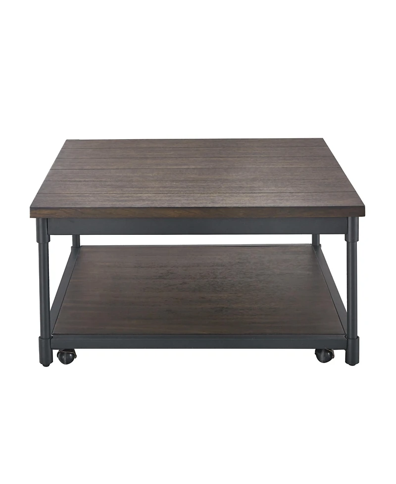 Steve Silver Prescott 36" Square Metal Lift-Top Cocktail Table