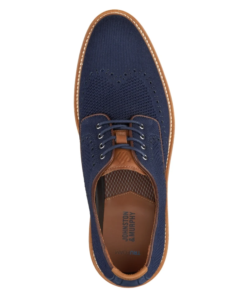 Johnston & Murphy Men's Upton Knit Wingtip Dress Shoe