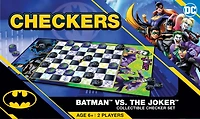 MasterPieces Batman vs The Joker Checkers Board Game for Kids