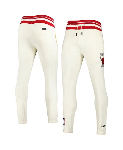 Men's Pro Standard Cream Chicago Bulls Retro Classic Fleece Sweatpants