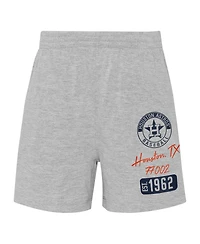 Infant Boys and Girls Orange, Heather Gray Houston Astros Ground Out Baller Raglan T-shirt Shorts Set