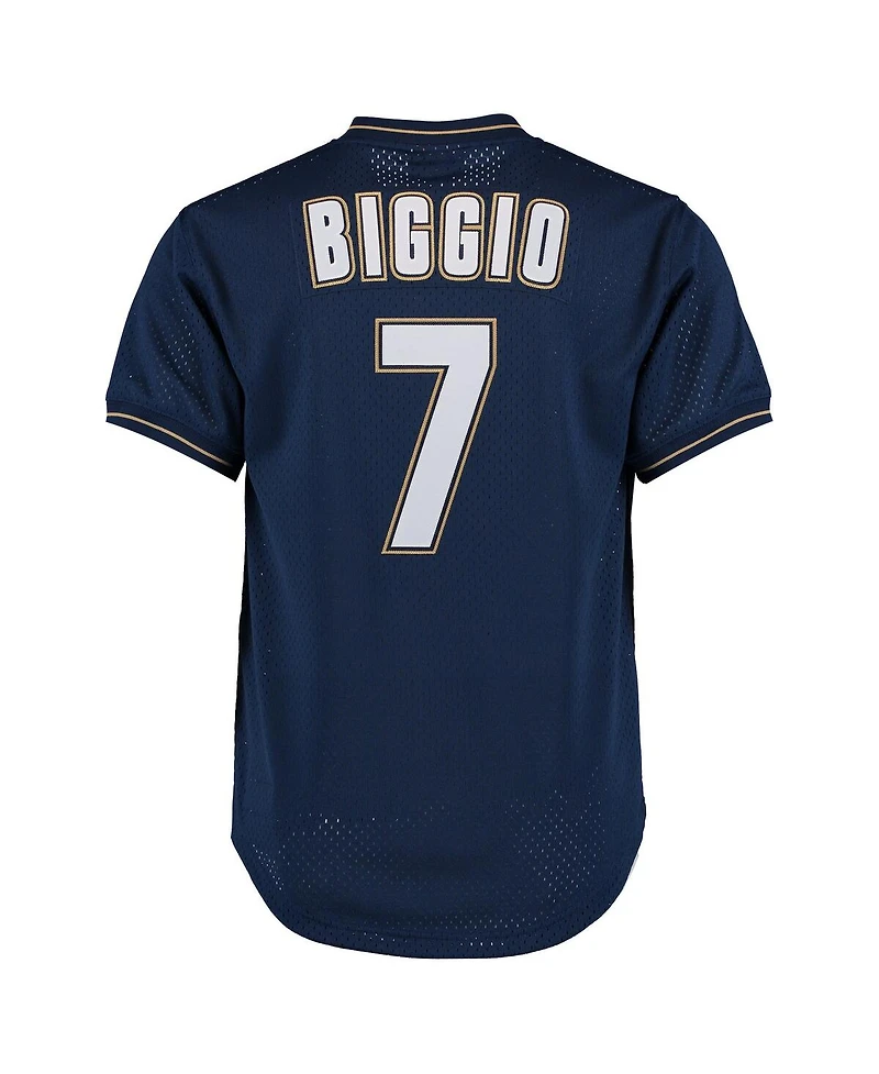 Men's Mitchell & Ness Craig Biggio Navy Houston Astros Cooperstown Collection Batting Practice Jersey