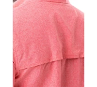 Guy Harvey Men's Short Sleeve Heathered Fishing Shirt