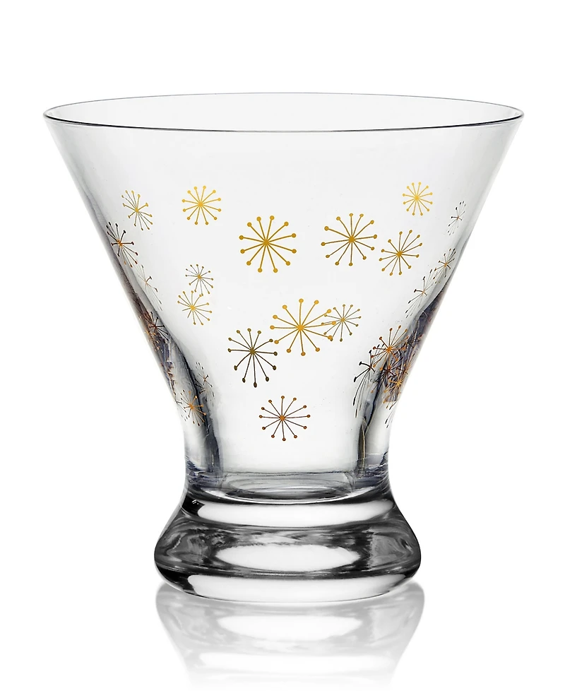 Mikasa Party 10 Ounce Stemless Martini Glass 4-Piece Set