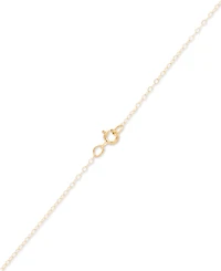 Crystal Cross 18" Pendant Necklace in 10k Gold