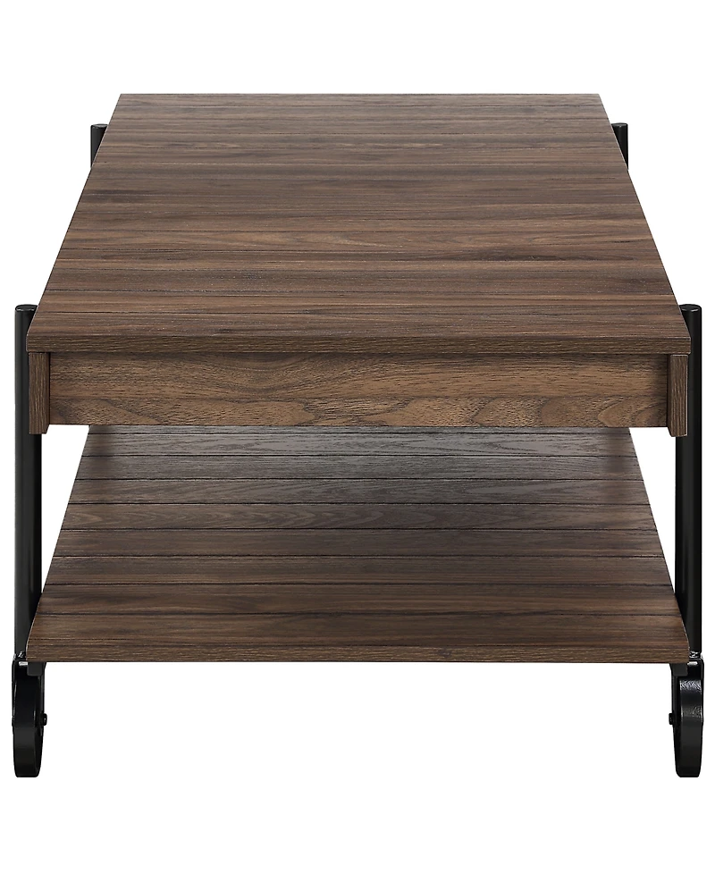 Furniture of America Luther 18" Steel Rectangle Coffee Table