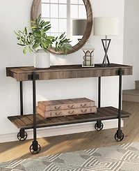 Furniture of America Luther 30" Steel Rectangle Sofa Table