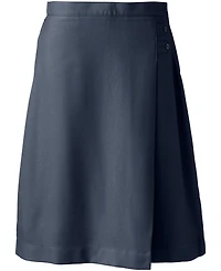 Lands' End Women's School Uniform Solid A-line Skirt Below the Knee