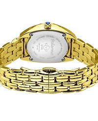 GV2 by Gevril Women's Palermo Swiss Quartz Gold-Tone Stainless Steel Watch 35mm
