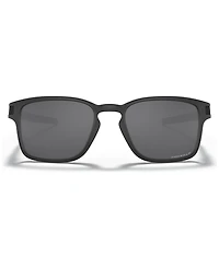 Oakley Men's Polarized Low Bridge Fit Sunglasses, OO9358 Latch Sq 55