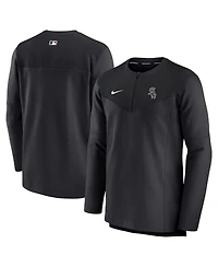 Men's Nike Black Chicago White Sox Authentic Collection Game Time Performance Half-Zip Top