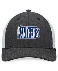 Men's Top of the World Charcoal, White Pitt Panthers Townhall Trucker Snapback Hat