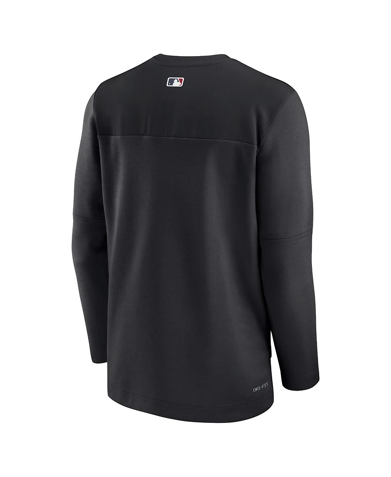 Men's Nike Black Chicago White Sox Authentic Collection Game Time Performance Half-Zip Top