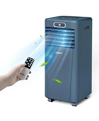 8000 Btu Portable Air Conditioner w/ Remote Control 3-in-1 Cooler Drying