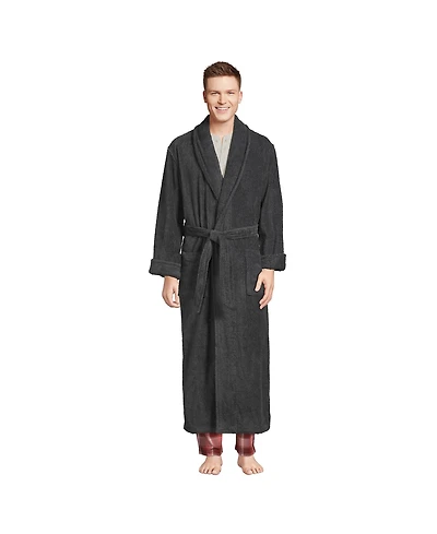Lands' End Men's Full Length Turkish Terry Robe