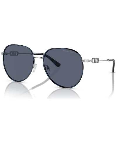 Michael Kors Women's Polarized Sunglasses, Empire Aviator