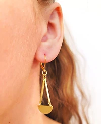 Minu Jewels Gold-Tone Geometric Chandelier Earrings