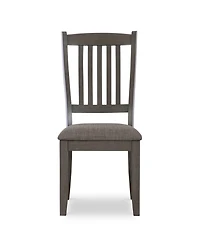 Allston Park Gray Farmhouse Dining Chair, Set of 2