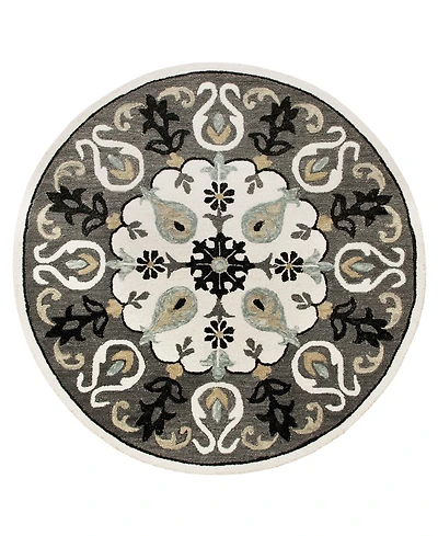 Closeout! Lr Home Valentin VLNTA03566 5' x 5' Round Area Rug