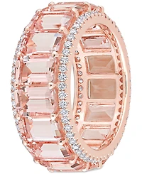 Morganite (8-3/4 ct. t.w.) & Diamond (5/8 Eternity Band 14k Rose Gold