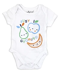 Lily & Jack Baby Boys Busy Growing Bodysuit, Jogger Pants and Shoes, 3 Piece Set