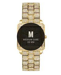 Jbw Women's Cristal 18k Gold-plated Stainless Steel Watch, 28mm