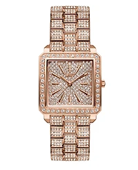 Jbw Women's Cristal 18k Rose Gold-plated Stainless Steel Watch, 28mm