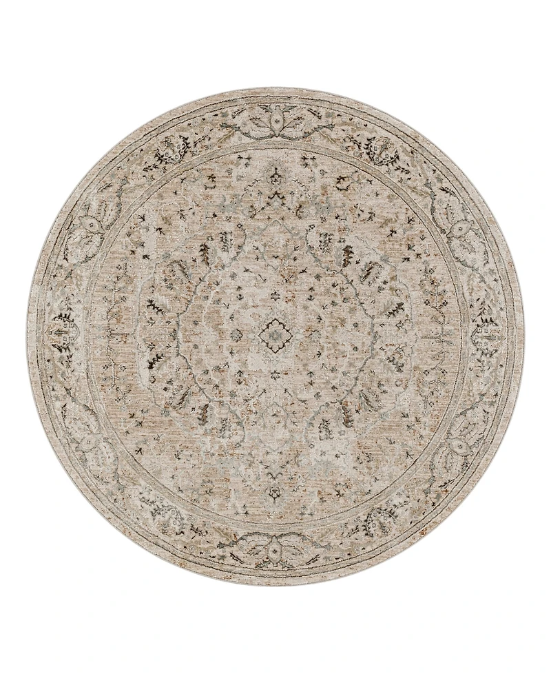 Livabliss Brunswick Bwk- 5'3" x 5'3" Round Area Rug
