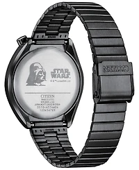 Citizen Men's Chronograph Star Wars Darth Vader Black-Tone Stainless Steel Bracelet Watch 38mm
