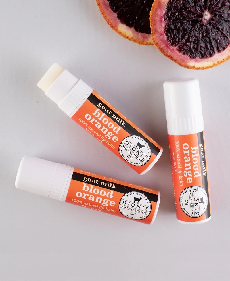 Dionis Blood Orange Lip Balm Set, 3 Piece