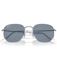 Ray-Ban Unisex Polarized Sunglasses, Hexagonal Flat Lenses