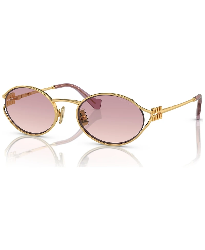Miu Women's Oval Metal Sunglasses, MU52YS