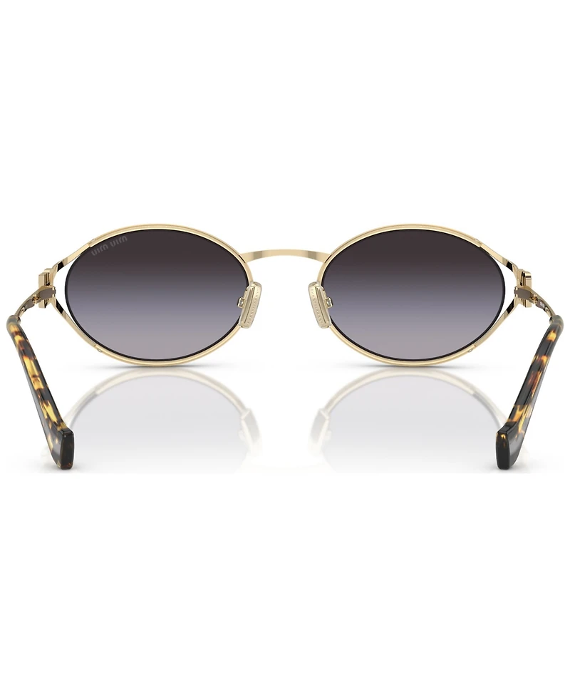 Miu Women's Oval Metal Sunglasses, MU52YS