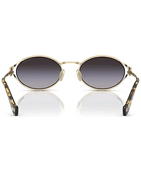 Miu Women's Oval Metal Sunglasses, MU52YS